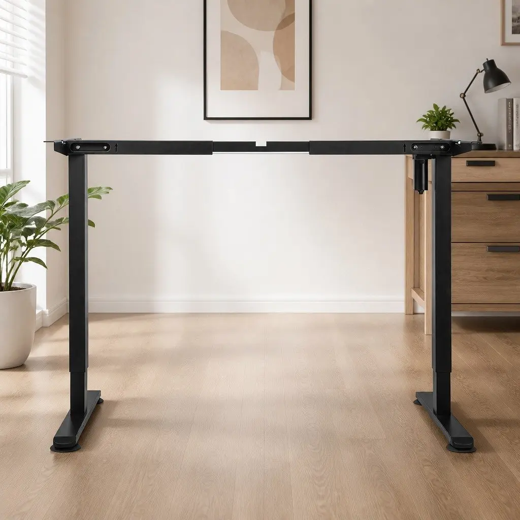 Electric Standing Desk Frame Height Adjustable Motorised Office Workstation Black