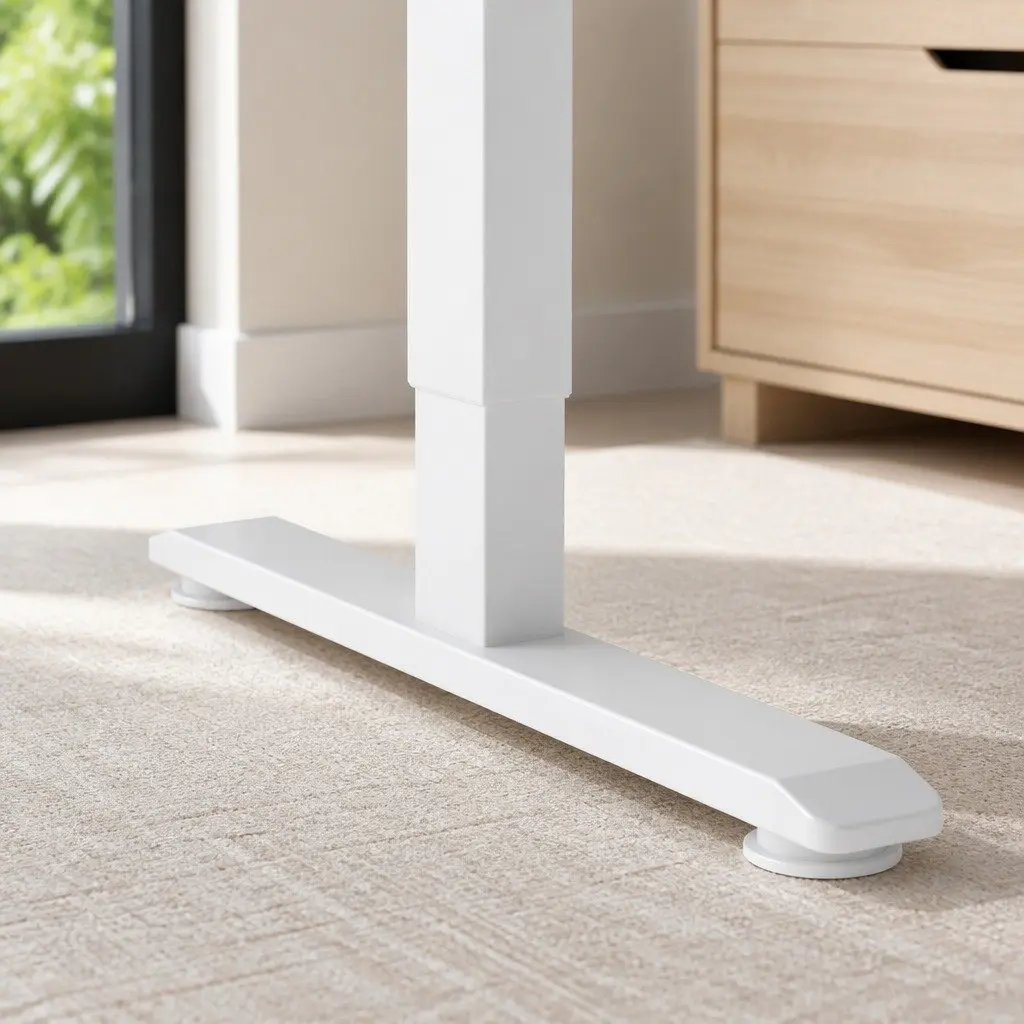 Electric Standing Desk 130cm Adjustable Height Motorised Sit Stand Table for Home Office