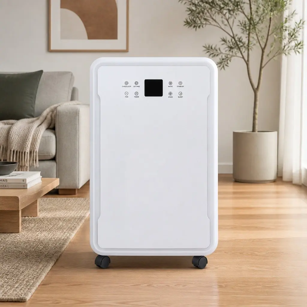 Dehumidifier 50L/Day Large Room Air Dryer White Laundry Mode Timer