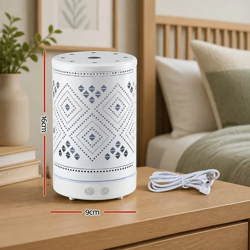 Aroma Diffuser 100ml Ultrasonic Humidifier with LED Night Light and 4-in-1 Function