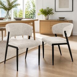 Enhance Your Dining Area with Beige Upholstered Chairs