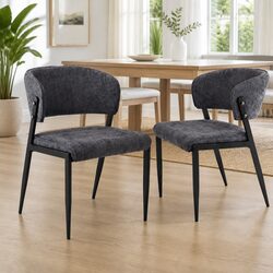 Enhance Your Dining Area with 2 Soft Upholstered Chairs