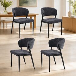 Enhance Your Dining Experience with 4 Linen Upholstered Chairs