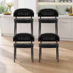 Elevate Your Dining Experience with This 4-Piece Chair Set