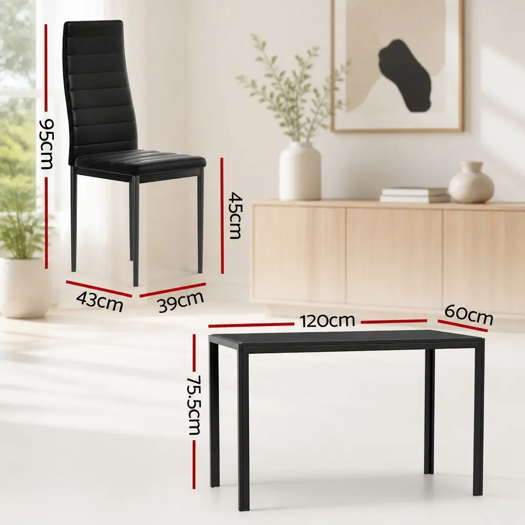 7 Piece Dining Set Rectangular Table and 6 Chairs Kitchen Dining Room Furniture