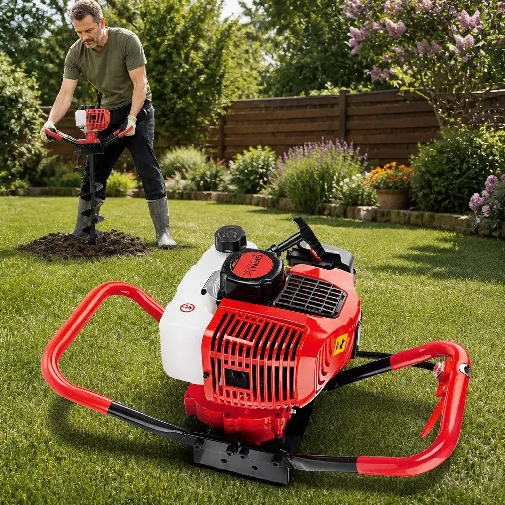 Post Hole Digger Motor Only 65cc Petrol Engine 2-Stroke Auger Borer Power Tool