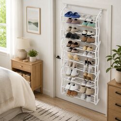 Space-Saving 12-Tier Hanging Shoe Organiser – 24 Pairs