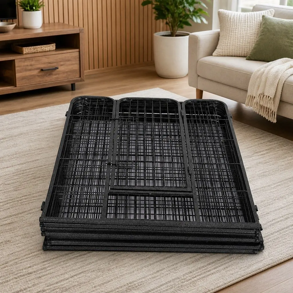 8 Panel Pet Playpen Portable Foldable Gate for Dogs Puppies Rabbits Indoor Outdoor Use
