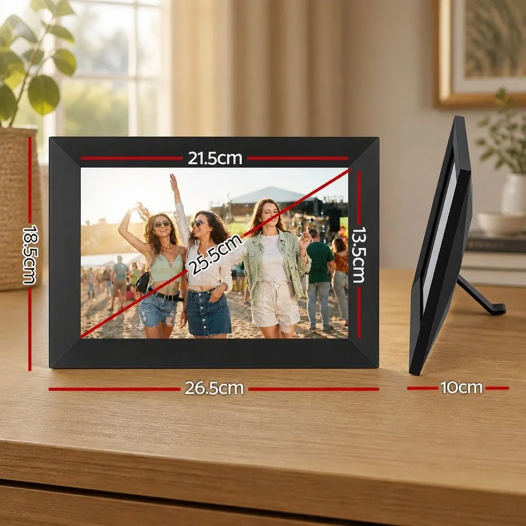 Digital Photo Frame 10.1 Inch WiFi Touch Screen High-Resolution IPS Display 32GB Memory