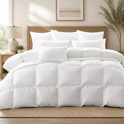 King Size Goose Down Feather Quilt for Cozy Living