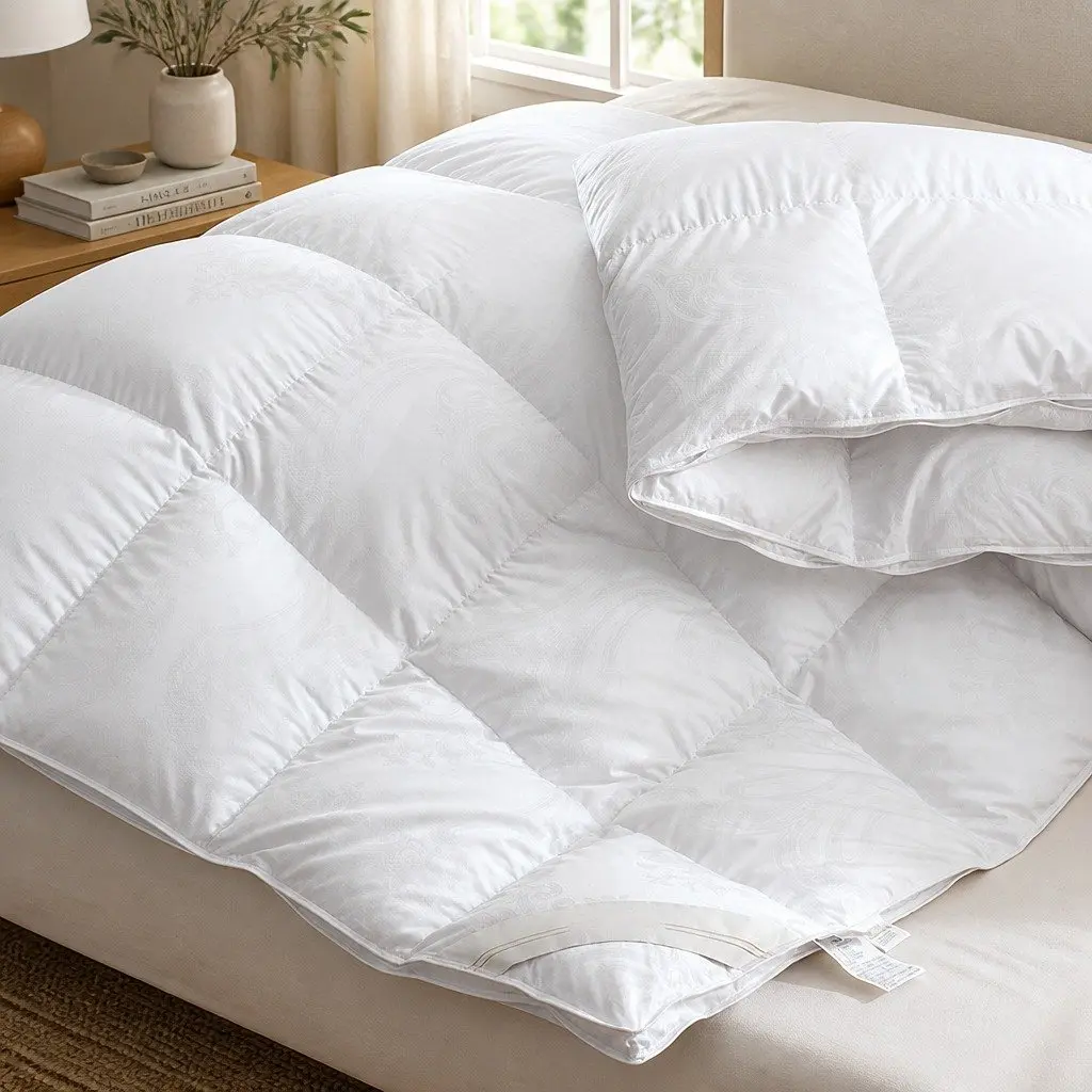 Goose Down Feather Quilt King Size 700GSM All Season Cotton Cover Lightweight Breathable