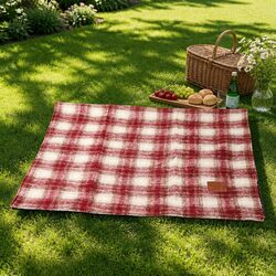 British Plaid Picnic Mat Medium 150x100cm Outdoor Camping Beach Portable