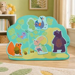 Space-Saving Interactive Bunny Friends Play Board