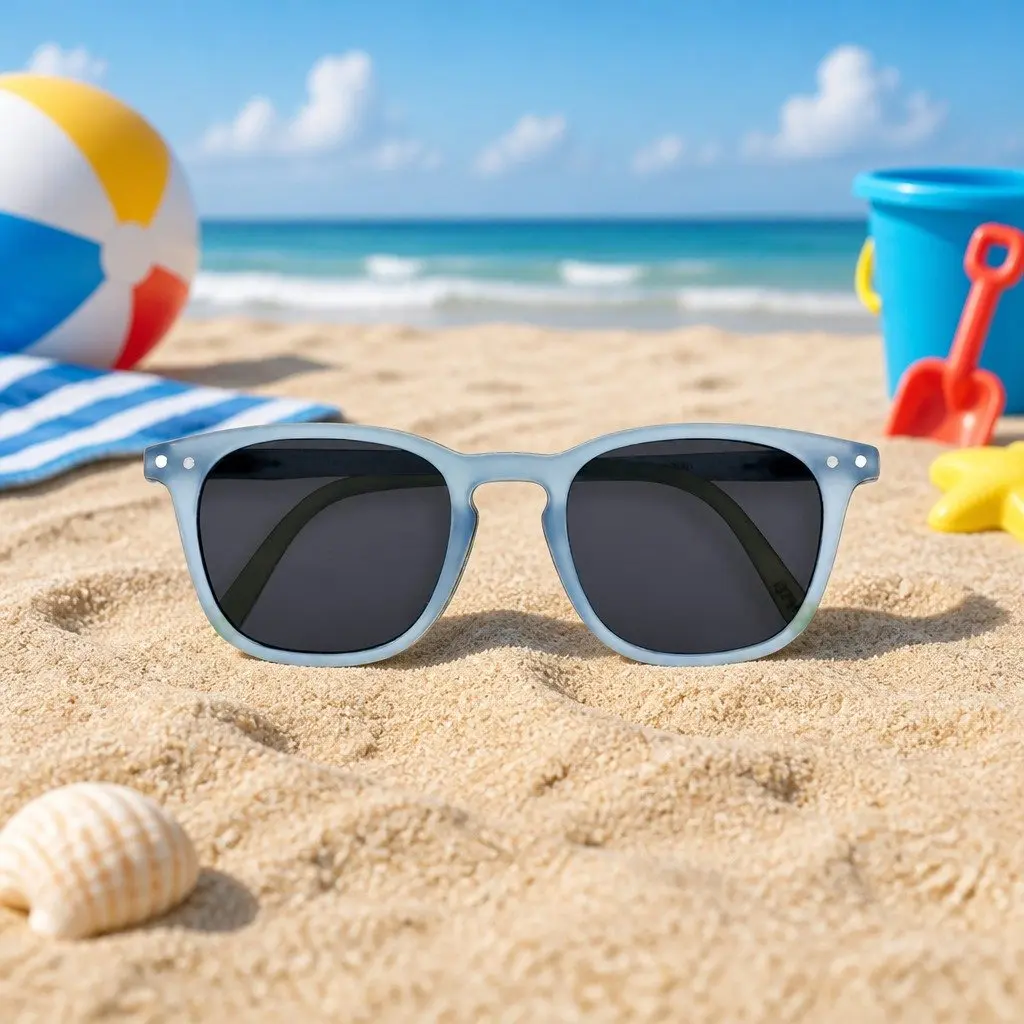 Kids Sunglasses Rectangular Frame UV Protection Lightweight Durable for Children 3 to 10 Years Old
