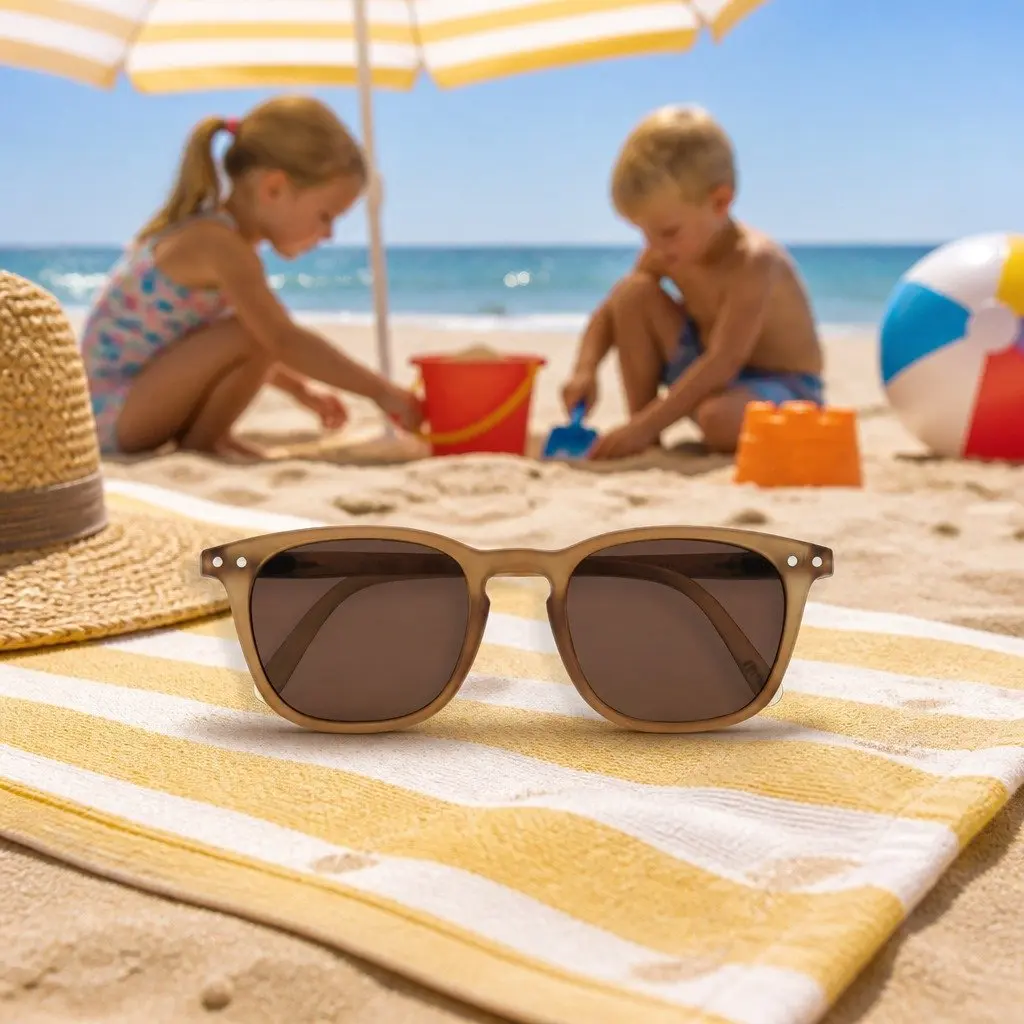 Kids Sunglasses Rectangular Frame UV Protection Lightweight Durable for Children 3 to 10 Years Old