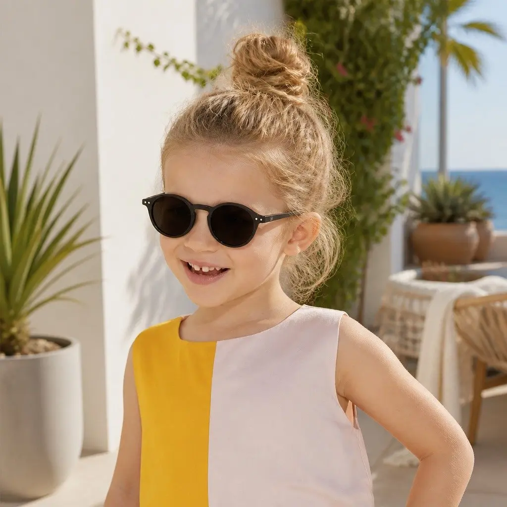 Kids Rounded Frame Sunglasses UV Protection Lightweight Unisex for Ages 5 to 10