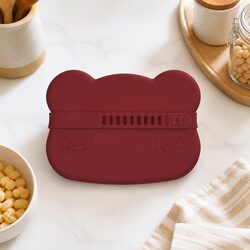 Bear Snackie Rust: Kids’ Bowl and Plate Combo