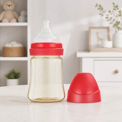 200ml Wide Neck Feeding Bottle for Newborns – Pink