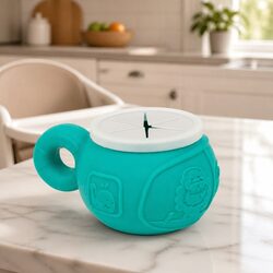 Kids' Green Snack Bowl: Independent Snacking Made Easy