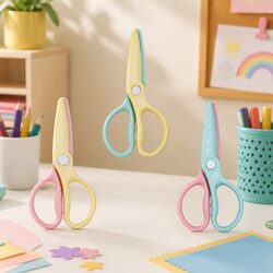 Kids Safety Scissors with Curved Blade for Arts & Crafts