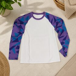 Kids Purple Long Sleeve Sports Top for Playtime and Sports