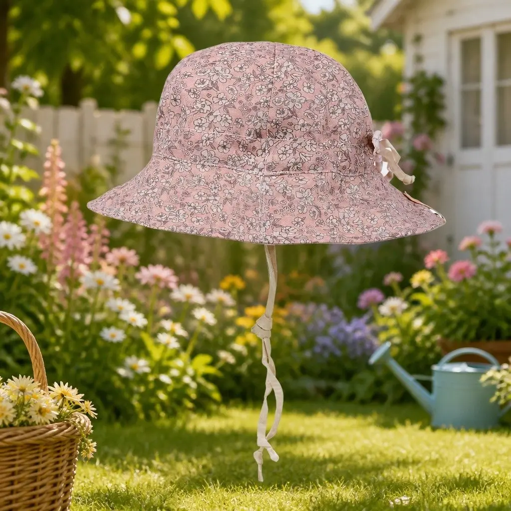 Kids Bucket Hat S Reversible Wide Brim UPF50+ Sun Protection Outdoor Hat