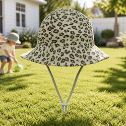 XS Baby Sun Hat - Soft Flexible Brim and Leopard Design