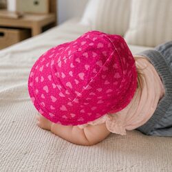 Comfortable Baby Sun Hat with Hearts UPF50+ Protection