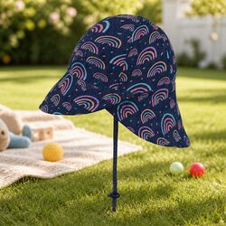 Rainbow Legionnaire Baby Sun Hat for Prams and Carriers