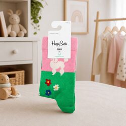 Kids Socks Grass Dog Design Ages 4-6 Everyday Cotton Blend Playful Pattern