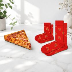 Stylish Family Matching Pizza Socks for Kids and Adults