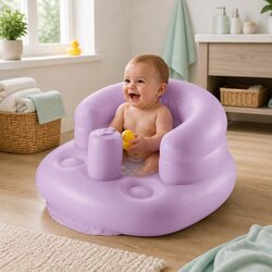 Stylish Inflatable Baby Chair to Enhance Your Home - Purple/Gray