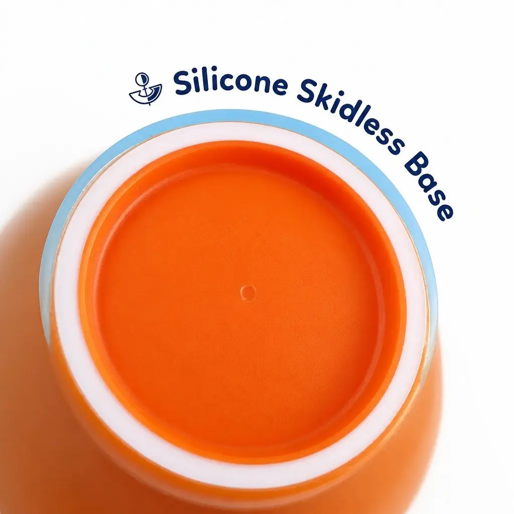 Kids Spill-Proof Anti-Slip Bowl 355ml Self-Feeding Learning with Lid