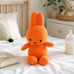 Charming Miffy Corduroy Soft Toy - 23cm Orange