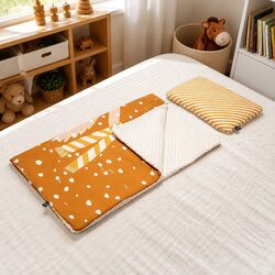Kids Nap Blanket and Cushion Set in Soft Cotton 110x140cm