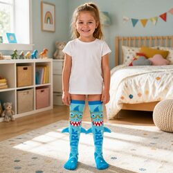 Novelty Shark Socks with Fun Plush Details for Everyone