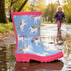 Kids Matte Rain Boots for Outdoor Fun
