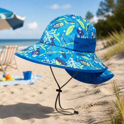 Lightweight Kids Sun Hat with Breakaway Safety Chinstrap