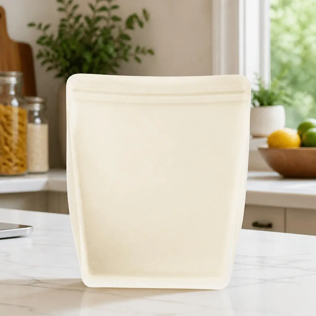 Reusable Silicone Food Storage Bag 1L Stand Up Design Microwave Safe Eco