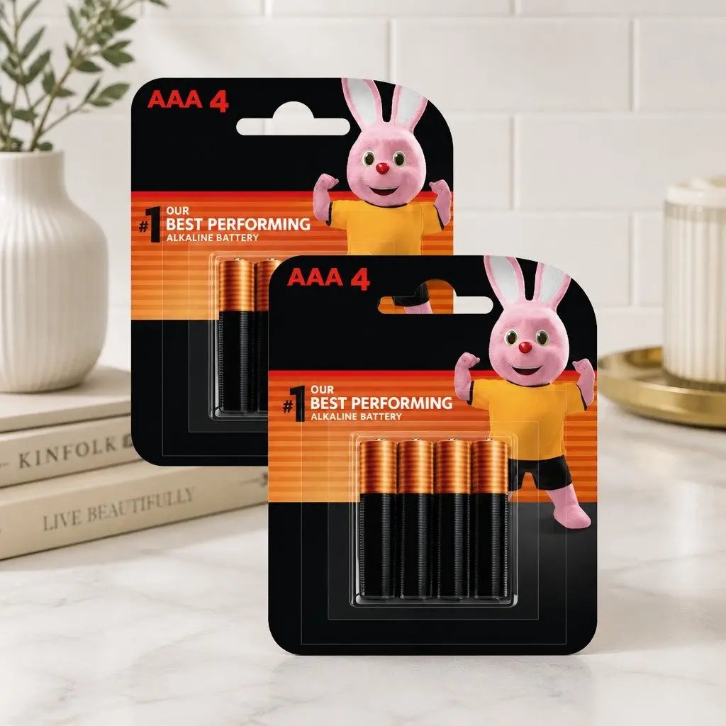 AAA Alkaline Batteries 1.5V High-Drain Devices Extended Life