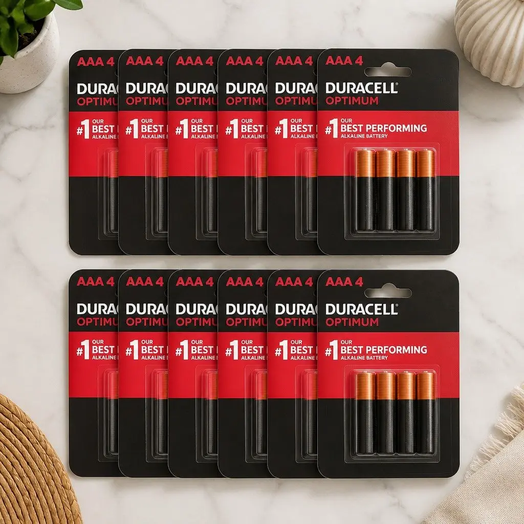 AAA Batteries Alkaline 1.5V Long Lasting Power for High-Drain Devices 12 Pack
