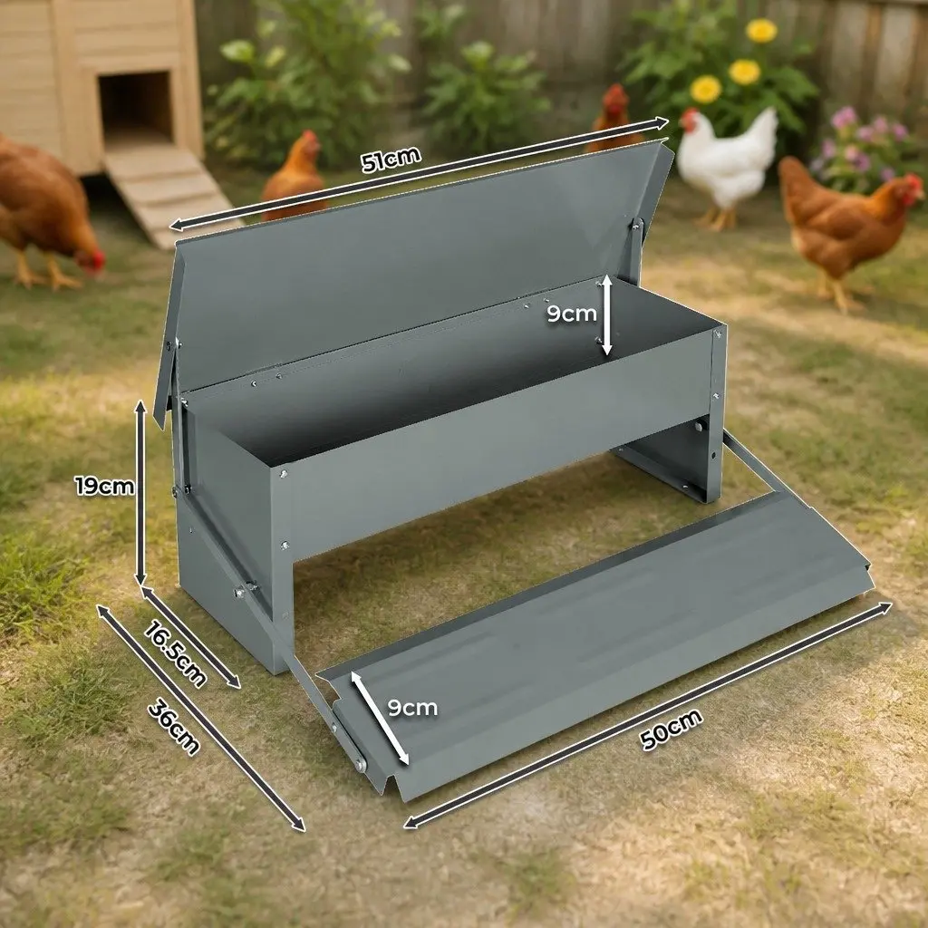 Automatic Chicken Feeder 5kg Large Capacity Timed Feed Dispenser