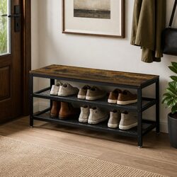 3-Tier Shoe Rack Bench for a Stylish Organized Space