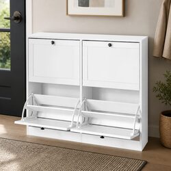 Organize Your Space with a Stylish Vertical Shoe Cabinet