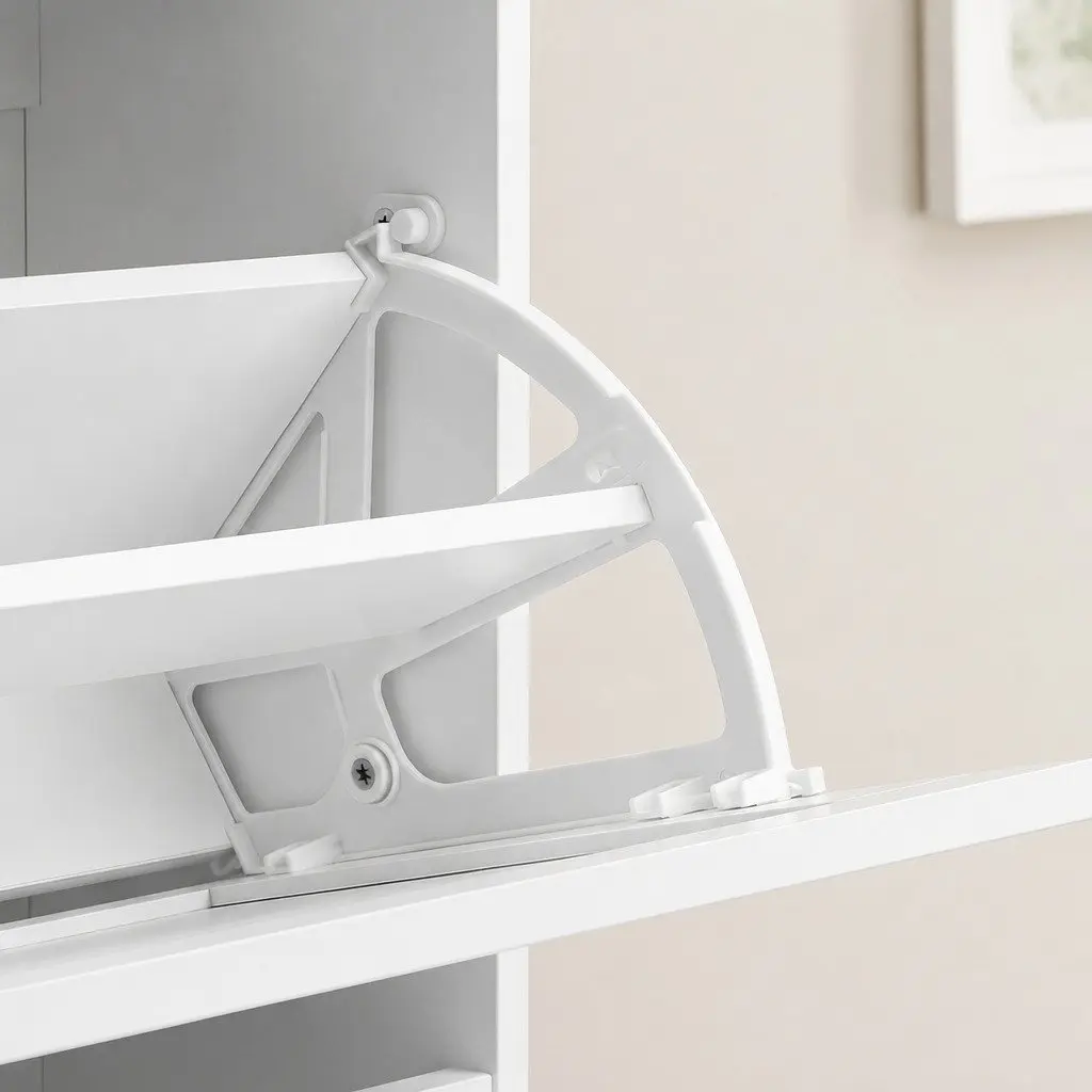 Shoe Cabinet 3 Flip Drawers Adjustable Shelf Vertical Storage Organiser Rack