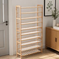 Bamboo Shoe Rack Storage for an Organized Home