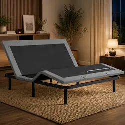 Adjustable Electric Bed Frame King Size Wireless Remote Zero Gravity Head Foot