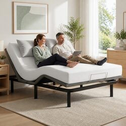 Queen Adjustable Bed Frame Electric Head Foot Incline Wireless Remote Sleep