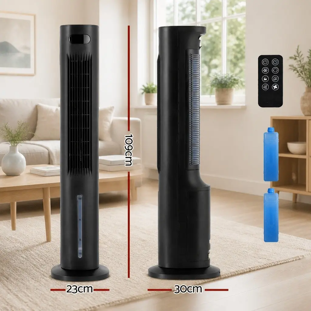 Evaporative Air Cooler 7L Water Tank Humidifier Fan Purifier with Remote Control