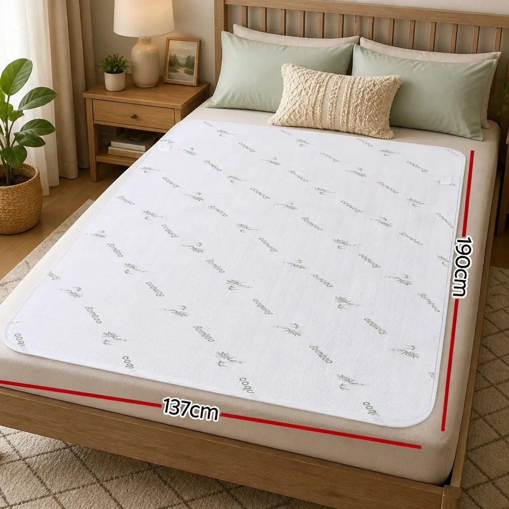 Electric Blanket Double Fitted Heated Pad Machine Washable with Dual Remote Controllers and 9 Temperature Levels for Winter